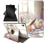 for iPad mini 7th/6th Generation Case (2024/2021), 360 Degree Rotating Stand Smart Protective Cover Case,Cute Rabbit