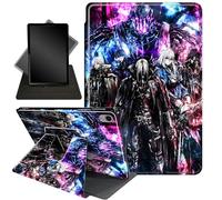 for iPad mini 7th/6th Generation Case (2024/2021), 360 Degree Rotating Stand Smart Protective Cover Case,Night Warriors