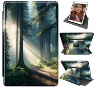 for iPad Mini 7th/6th Generation Case 8.3 Inch 2024/2021, 360°Rotating for iPad Mini Case with Stand & Auto Wake/Sleep, for Women/Man Durable Shockproof Case for iPad Mini 7 Case, Woods