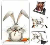 for iPad Mini 7th/6th Generation Case 8.3 Inch 2024/2021, 360°Rotating for iPad Mini Case with Stand & Auto Wake/Sleep, for Women/Man Durable Shockproof Case for iPad Mini 7 Case, Rabbit