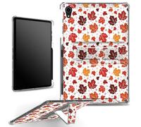 for iPad Mini 8.3" 6th Gen 2021 Model A2567 A2568 A2569 Case with Pencil Holder, Clear Military-Grade Corners Shock Absorbent Case with Built-in Kickstand Soft TPU Bumper, Autumn Maples