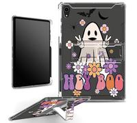 for iPad Mini 8.3" 6th Gen 2021 Model A2567 A2568 A2569 Case with Pencil Holder, Clear Military-Grade Corners Shock Absorbent Case with Built-in Kickstand Soft TPU Bumper, Flower Specter