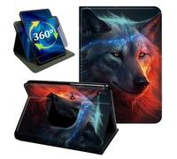 for iPad mini A17 Pro/Mini 6 Case 8.3" Fantasy Art Wolf Stand Cover
