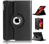 For iPad Pro 11 Case (2018/2020/2021/2022) 4th 3rd 2nd 1st Generation [360 Rotating Stand] [Auto Sleep/Wake] PU Leather Smart Folio Protective Cover (BLACK)