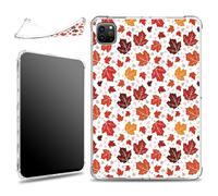 for iPad Pro 11 inch 4th / 3rd / 2nd / 1st Gen 2022/2021/2020/2018 Case, Slim Silicone Lightweight Clear Military-Grade Corners Shock Absorbent Case Soft TPU Cover, Autumn Maples