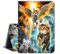 for iPad Pro 11 Inch Case 2024 5th Gen(M4),Slim Lightweight Smart Shell Stand Cover with Auto Wake/Sleep Cases for iPad Pro 11 Inch M4 2024 5th Gen,Three Cute Cat