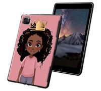 for iPad Pro 11 inch Case 4th/3rd/2nd Generation for iPad Air 5th/4th Generation Case Slim Lightweight Soft TPU Silicone Non-Slip Shock Proof Protective Black Tablet Cover - Little Girl