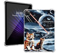 for iPad Pro 11-Inch Transparent Protective Case, Slim Lightweight Shock-Absorbing Clear TPU Cover with Raised Lips and Perfectly Aligned Cutouts for iPad Pro 2022/2021/2020, Star Cats