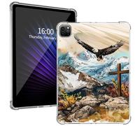 for iPad Pro 11-Inch Transparent Protective Case, Slim Lightweight Shock-Absorbing Clear TPU Cover with Raised Lips and Perfectly Aligned Cutouts for iPad Pro 2022/2021/2020, Eagle Soaring High