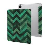 for iPad Pro 12.9" 2021 Case Cute,for Apple Pencil Holder with Emerald Green Printed Shockproof Cover,Lightweight & Multi-Angle Viewing