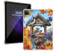for iPad Pro 12.9 Case 6th/5th/4th/3rd Generation 2022/2021/2020/2018, Ultra-Thin Lightweight Cover with Soft Transparent TPU Bumpers & Precise Cutouts for iPad Pro 12.9, Autumn Bird