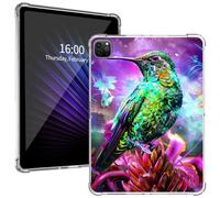 for iPad Pro 12.9 Case 6th/5th/4th/3rd Generation 2022/2021/2020/2018, Ultra-Thin Lightweight Cover with Soft Transparent TPU Bumpers & Precise Cutouts for iPad Pro 12.9, Green Bird