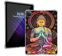 for iPad Pro 12.9 Case 6th/5th/4th/3rd Generation 2022/2021/2020/2018, Ultra-Thin Lightweight Cover with Soft Transparent TPU Bumpers & Precise Cutouts for iPad Pro 12.9, Buddha