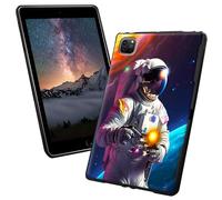for iPad Pro 12.9 Case 6th/5th/4th Generation with Man in The Universe Pattern Style Design Slim Soft Lightweight TPU Rubber Shock Proof Protective Tablet Case for iPad 12.9 inch 2022/2021/2020