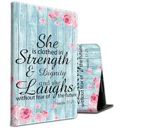 for iPad Pro 12.9 Inch 2022/2021/2020 /for iPad Air 13 2024/2025 Case,BEOTIWAD Shockproof Slim PU Leather Stand Protective Cover with Auto Sleep/Wake-Bible Quote Proverbs 31-25