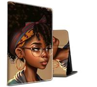 for iPad Pro 12.9 Inch 2022/2021/2020 /for iPad Air 13 2024/2025 Case,BEOTIWAD Shockproof Slim PU Leather Stand Protective Cover with Auto Sleep/Wake-Black African American