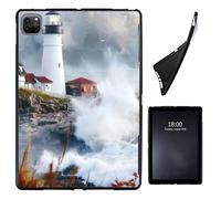 for iPad Pro 12.9 Inch Case 2022/2021/2020(6th/5th/4th Gen),Slim Soft Shockproof TPU Silicone Protective Back Shell Case for iPad Pro 12.9 inch, Lighthouse Beacon Clouds