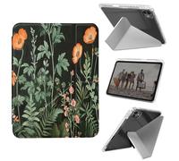for iPad Pro 13 Inch Case M4 2024 7th Generation,Shockproof Clear with Pencil Holder Folding Y Shape Stand Cover for iPad Pro 13 Inch M4 2024 7th Gen,Midnight Flowers