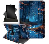 for iPad Pro 13 Inch Case M4 (2024 Model, 7th Generation),360 Degree Rotating Stand Smart Protective Cover Case,Cute Rabbit Forest