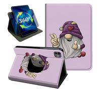 for iPad Pro 13 M5/M4 Case 13" Cute Little Purple Dwarf Stand Cover