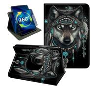 for iPad Pro 13 M5/M4 Case 13" Dream Catcher Wolf Stand Cover
