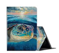 for iPad Pro 9.7 inch Case (6th/5th Generation,2018/2017) iPad Air 2/1st Case,FUYOCWE PU Leather Multi-Angle Slim Stand Flip Smart Cover for iPad 9.7" 6th/5th Gen-Colorful Sea Turtle Art