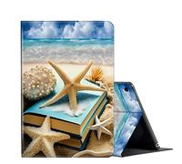 for iPad Pro 9.7 inch Case (6th/5th Generation,2018/2017) iPad Air 2/1st Case,FUYOCWE PU Leather Multi-Angle Slim Stand Flip Smart Cover for iPad 9.7" 6th/5th Gen-Summer Beach Sea Stars