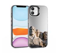 for iPhone 11 Case, Mount Rushmore Presidents Pattern Design Soft TPU Shockproof Protective Phone Cover, Slim Fit with 1mm Raised Screen & 2mm Raised Camera Edge Protection for Women Men Girls