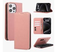 For iPhone 11 Pro Max Case Leather Wallet Book Flip Stand View Slim Phone Cover with Magnetic, Card Holder Slots Compatible with iPhone 11 Pro Max,Pink