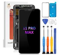 For iPhone 11 Pro Max Screen Replacement For iPhone 11 Pro Max LCD Replacement Screen 11 Pro Max Digitizer Display Touch Sensor Assembly Accessories Kits A2218, A2161, A2220 (Incell,Black)