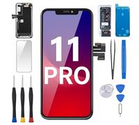 for iPhone 11 Pro Screen Replacement 5.8” with Ear Speaker Proximity Sensor, 11pro 3D Touch LCD Display Full Assembly Digitizer Fix Tools with Glass Front Earpiece, Repair Kit A2160, A2217, A2215