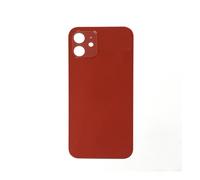 For iPhone 12 - Plain Glass Back In Red
