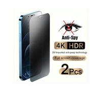 (For iPhone 13 Mini, 2 pieces) 2PCS Full Cover Anti Spy Screen Protector For iPhone 11 12 13 14 15 PRO MAX 6 7 8 Plus XS X XR Tempered Glass Privacy