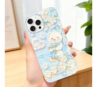 for iPhone 13 Pro Max Case Compatible with Magsafe Support Magnetic | Glow in The Dark 3D Oil Painting Design Slim Hard PC Back Protective Phone Case for iPhone 13 Pro Max (6.7" 2021), White