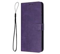 for iPhone 13 Pro Max Case, Retro Premium PU Leather Wallet Phone Case with Card Holder TPU Inner Shell Shockproof Flip Book Cover for iPhone 13 Pro Max,deep purple