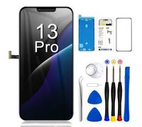 for iPhone 13 Pro Screen Replacement Kit 6.1 inch, COF Full HD LCD Display 3D Touch Screen Digitizer Full Assembly + Repair Tools + Screen Protector, Compatibility A2638 A2483 A2636 A2639 A2640