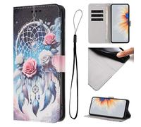 for iPhone 14 Pro Phone Case, Shockproof 3D Painted PU Leather Flip Folio Notebook Wallet Cases with Stand Function Card Holder Slots Protective Cover for iPhone 14 Pro,Wind chime