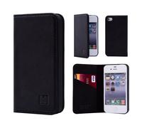 For iPhone 15 14 13 12 Plus Pro Max Case Genuine Leather Slim Wallet Cover