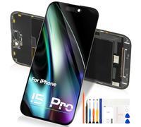for iPhone 15 Pro LCD Display - for iPhone 15Pro A2849 A3105 A3108 A3106 LCD Touchscreen Digitizer Full Assembly with Sturms(Black, 6.7 Inches)