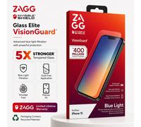 For (iPhone 15) ZAGG InvisibleShield Glass Elite Tempered Glass Screen Protector