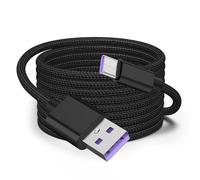 for iPhone 16 15 Pro Max Charger Cable 2M/1Pack,USB to USBC Cable,Type C CarPlay Fast Charging Power Lead for iPad 10,Mini 6 6th,7 7th Gen,Samsung Galaxy S25 S24,Z Flip Fold 3 4 5,17 (Black, 6.6FT/2M)