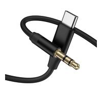 for iPhone 16 16e 15 Aux Cable 1.0M,USBC Aux Cable,Type C to 3.5MM Jack Audio Adapter Auxiliary Cord for Car,Apple 15 Pro Max Plus,iPad Air 5,Samsung Galaxy Z Fold Flip,S25 S24 S23 Ultra,17 (Black)