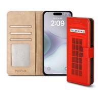 For iPhone 16 Leather Book Flip Wallet Case
