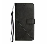 for iPhone 16 Plus Case, Shockproof PU Leather Book Stylish Cover Case with Magnetic Closure Flip Folio Wallet Stand View Cover Pouch Card Holder Phone Case for iPhone 16 Plus black