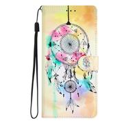for iPhone 16 Plus Case Wallet Credit Card Holder Slot Strap 2-in-1 Case for Women Girl Hybrid Protective Slim Hard Shell Magnetic PU Leather Folio Pocket Flip Cover for iPhone 16 Plus Wind chime