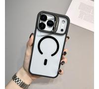 For iPhone 17 Air MagSafe Bumper Cover Phone Case With Stand Holder Black