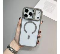 For iPhone 17 Air MagSafe Bumper Cover Phone Case With Stand Holder Grey