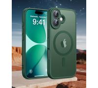 for iPhone 17 Case,[Compatible with MagSafe] [Military Drop Protection] Full Camera Protection Shockproof Slim Translucent Matte Protective Phone Cover for iPhone 17-6.3 Inch (Green)