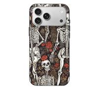 for iPhone 17 Case, Scratch Resistant Slim Phone Cover Soft TPU, Wireless Charging Compatible, Skeletons Where Souls Meet iPhone 17 Pro Max Case Shockproof Flexible Protective Cases for Women Men
