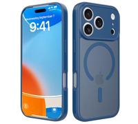 for iPhone 17 Pro Max Phone Case Magnetic for MagSafe Slim Matte Blue | i Phone17 Promax Funda Para Full Camera Protection 17Pro Maxcase Men Women iPone iHome 17Promax Mac Cover Slim Protective